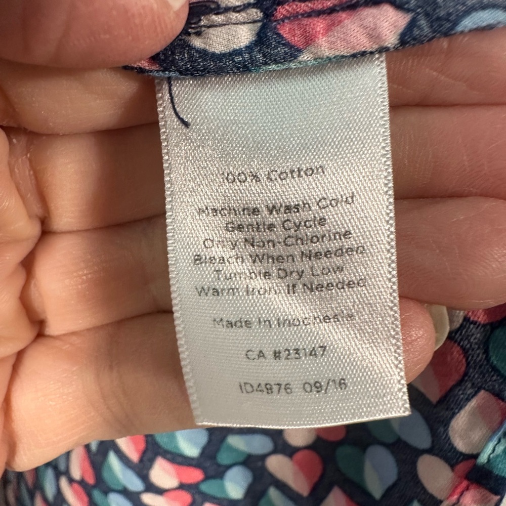 Talbots Multicolored Women’s Button Down Top Size Large EUC - Picture 4 of 7